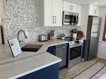 Stunning finishes and stainless steel appliances 